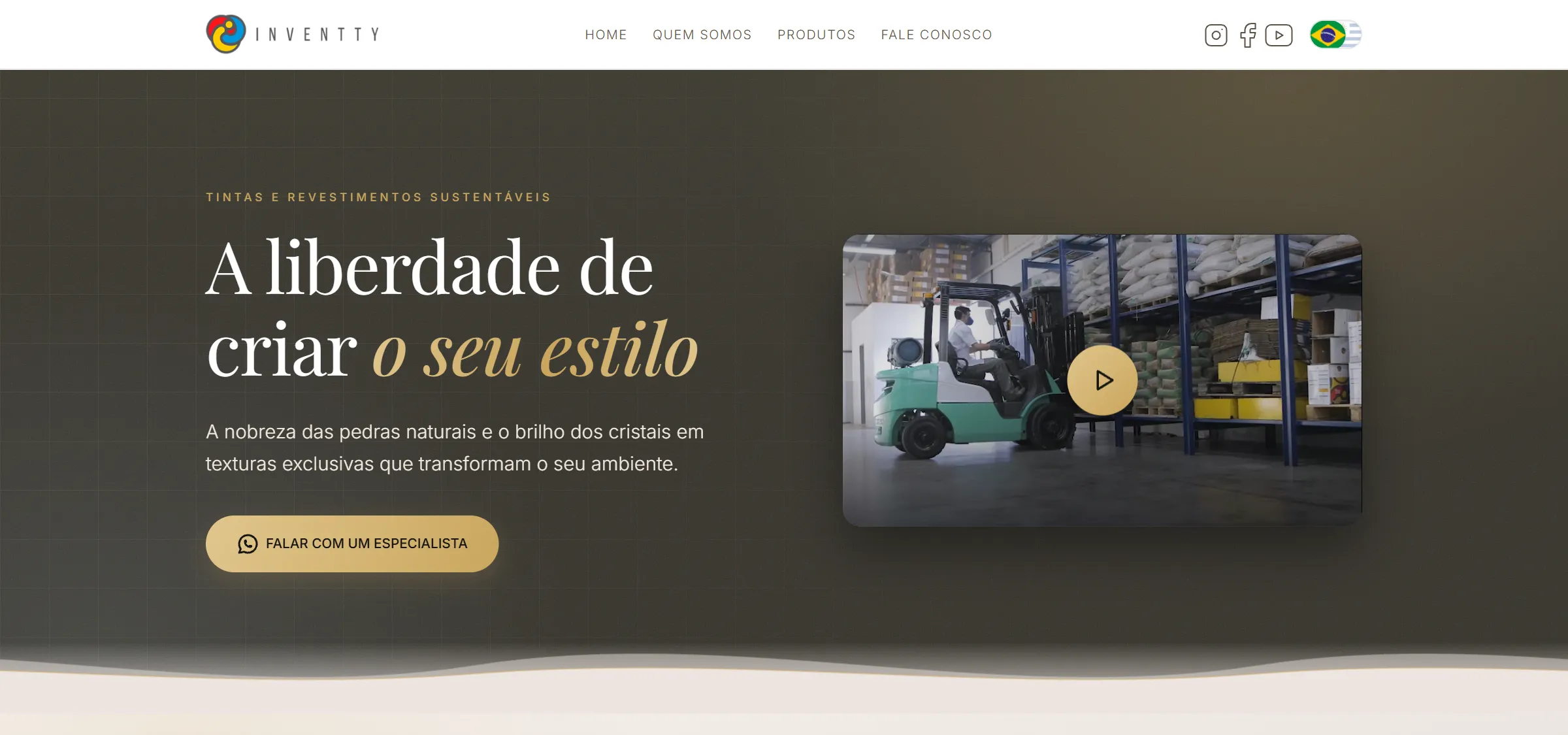 Inventty — website for a sustainable paints and coatings manufacturer, designed and built by Afterdiv